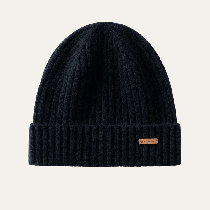 Freja Andersen | Herre Stylish ribstrikket kashmir Beanie
