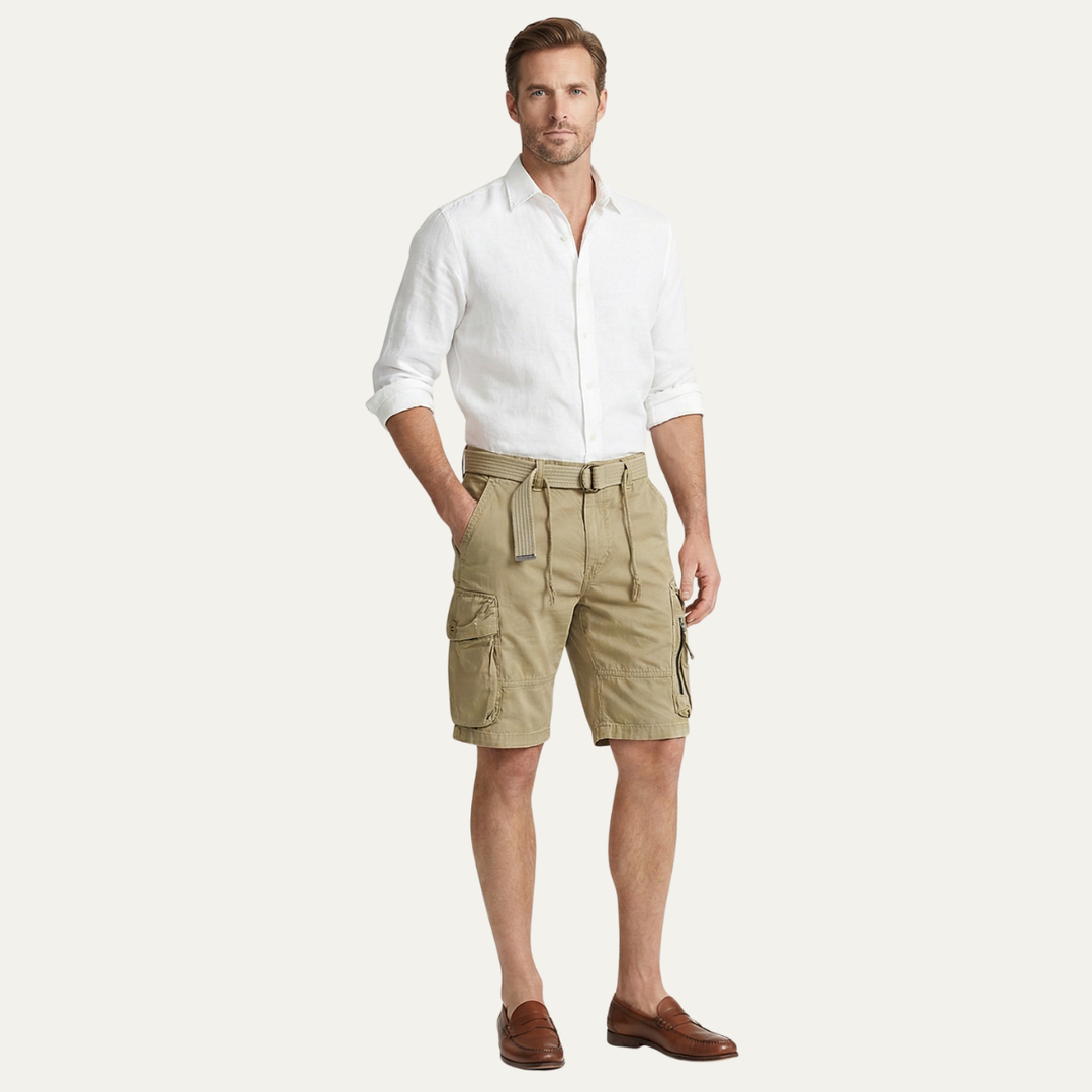 Freja Andersen | Herre afslappet Utility bomuld Cargo shorts