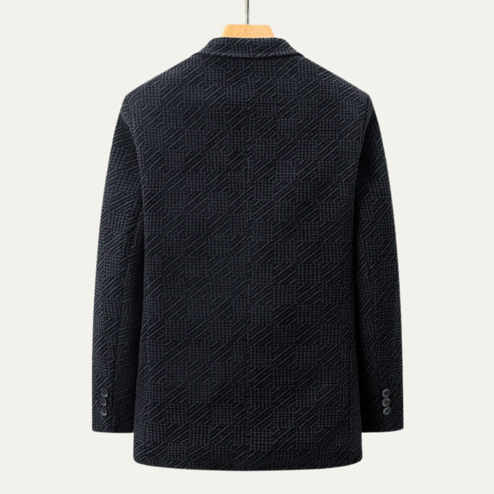 Freja Andersen | Herre business chenille vinter blazer med blødt foer