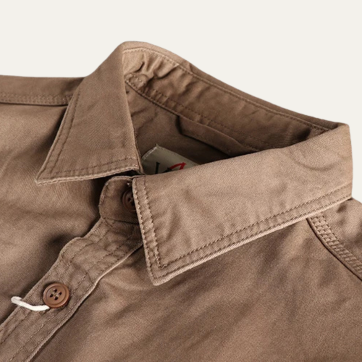 Freja Andersen | Herre vintage Washed Utility afslappet skjortejakke