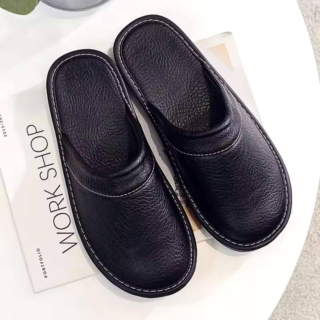 Malvern | Herre læder House sko Slip On Clogs