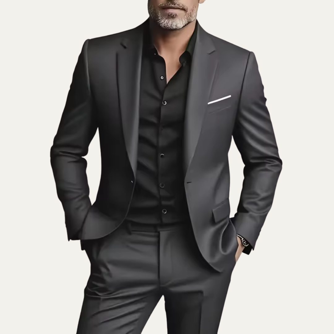 Freja Andersen | Herre Elegant slim fit jakkesæt sæt - business blazer & bukser