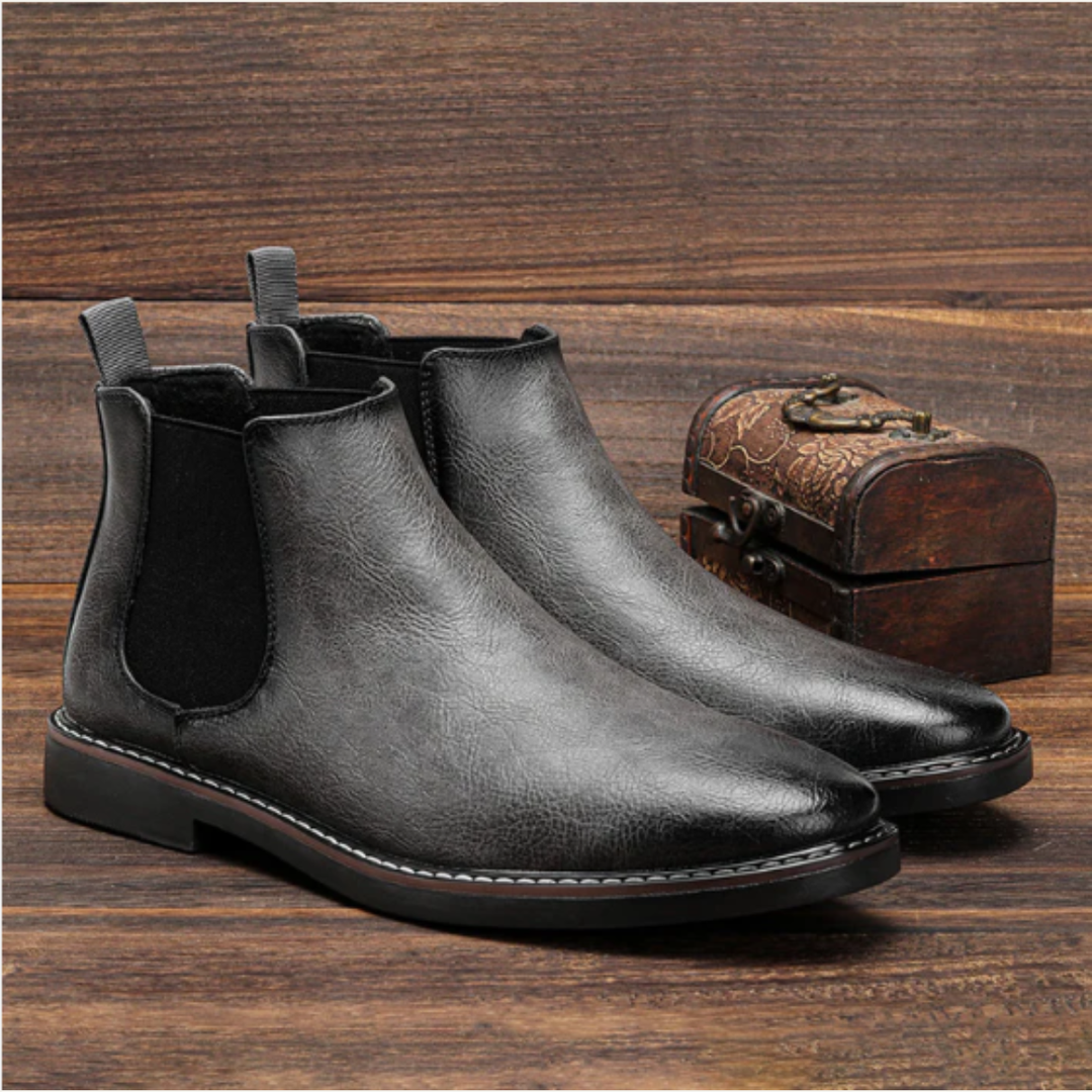 Fairmont | Herre Sleek Slip On Ankle læder pæne støvler