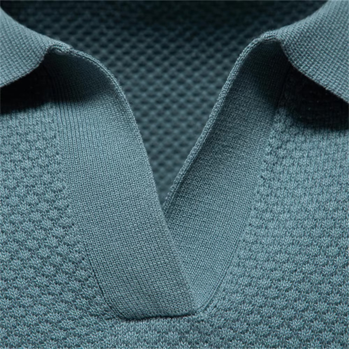 Freja Andersen | Herre strik poloshirt