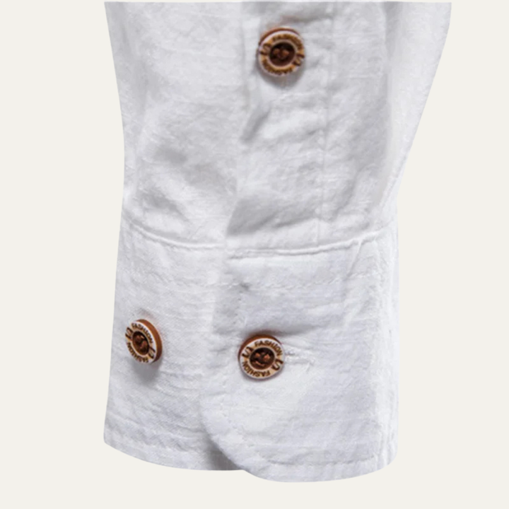 Pineview Ridge herre slim fit stående krave afslappet skjorte