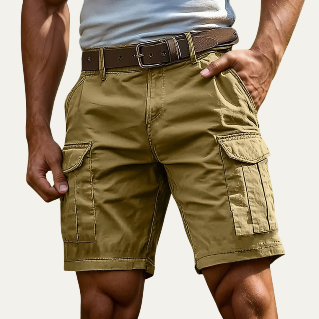 Freja Andersen | Herre afslappet sommer Utility shorts med lommer