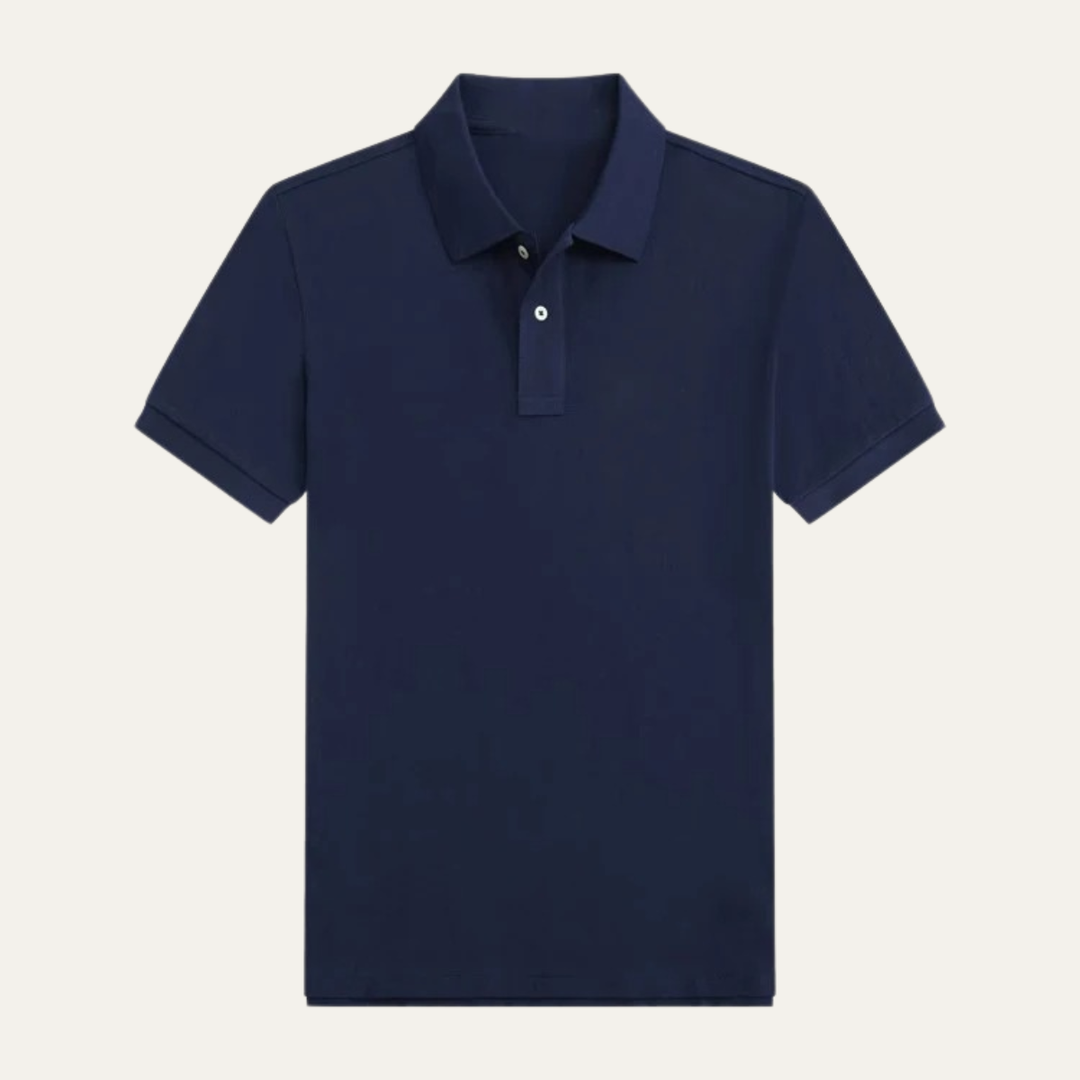 Freja Andersen | Herre klassisk ensfarvet trendy pasform poloshirt