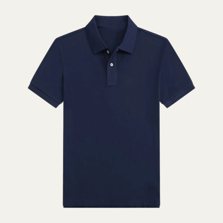 Freja Andersen | Herre klassisk ensfarvet trendy pasform poloshirt