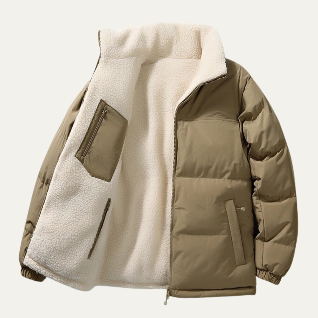 Freja Andersen | Herre Double sided varm uld bomuld frakke