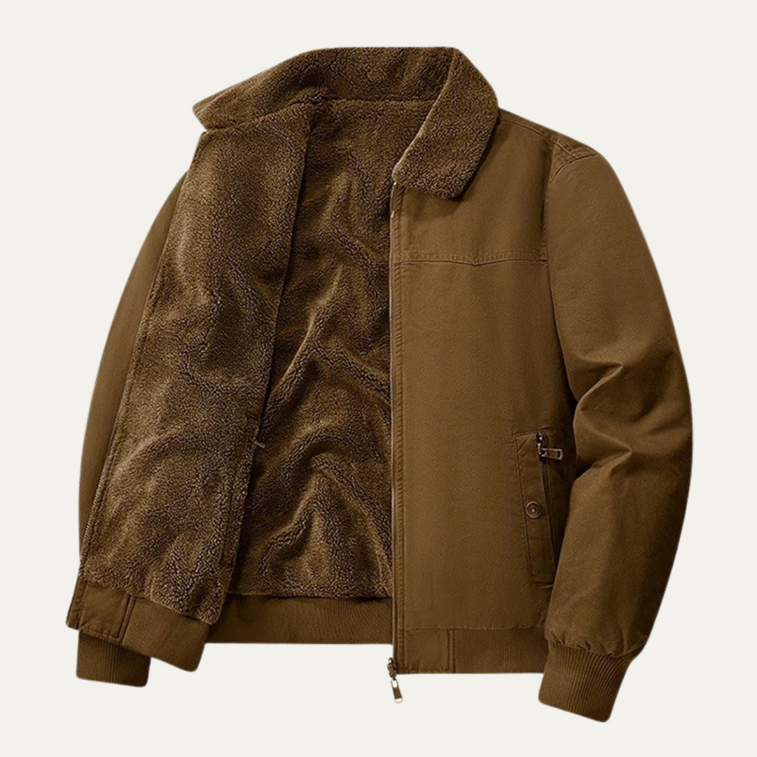 Freja Andersen | Herre fleeceforet Reversible bomberjakke