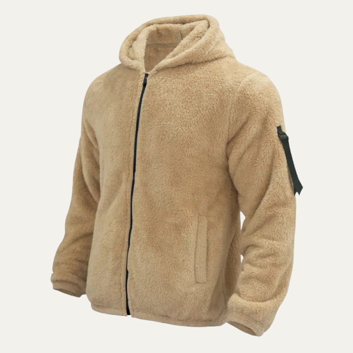Freja Andersen | Herre Fleece varm blød Velvet Hoodie jakke