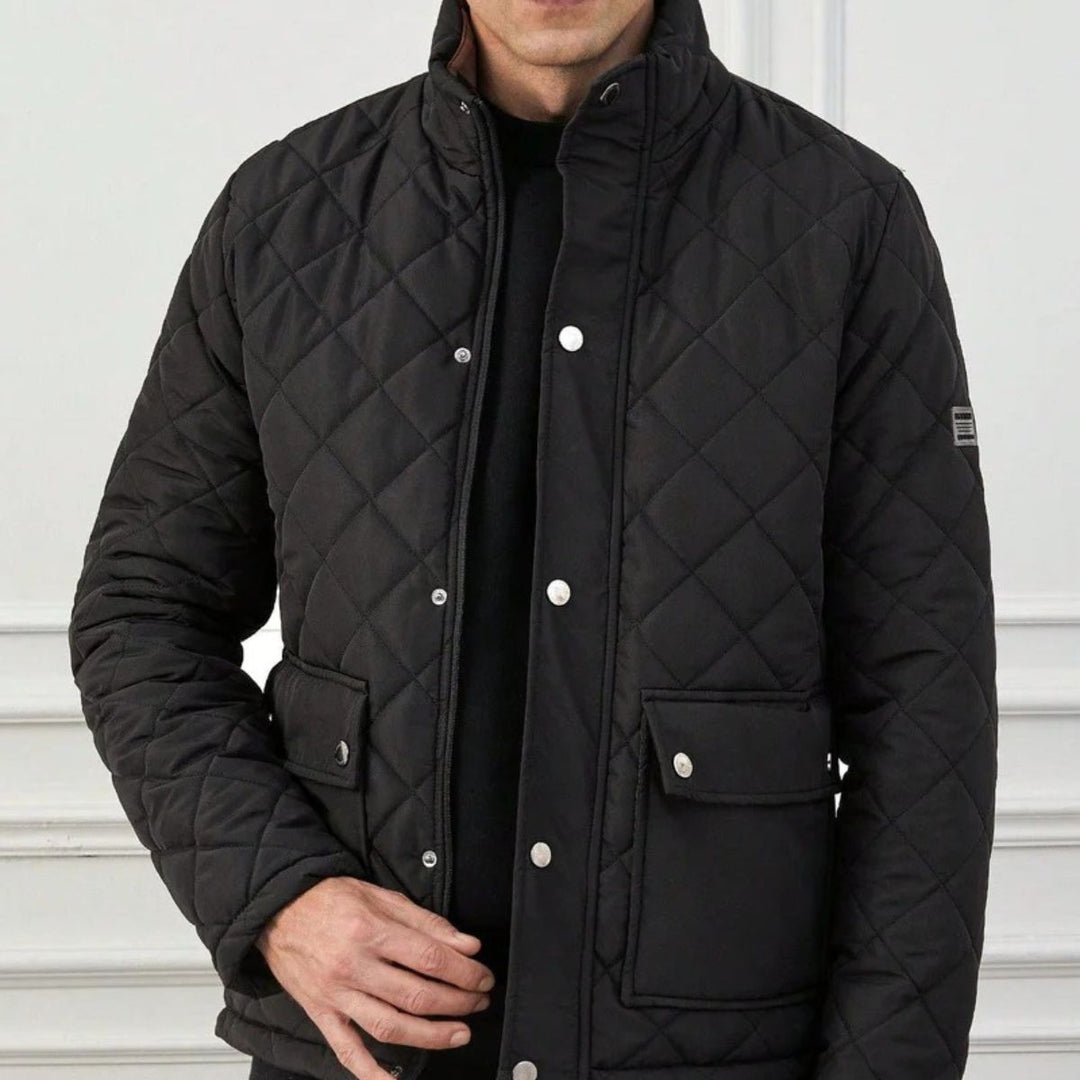 Chester sort quiltet jakke - herre Heritage Field frakke