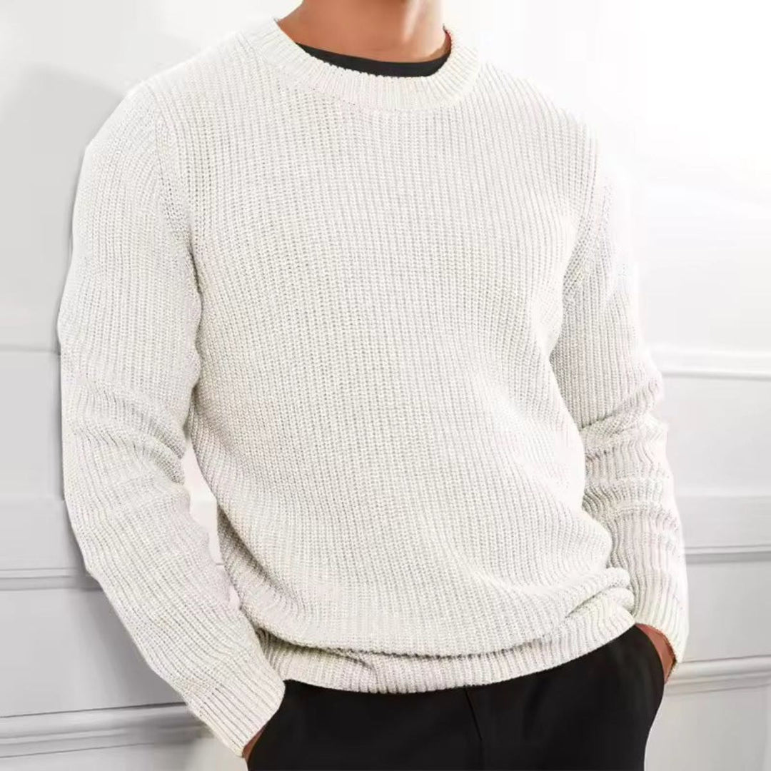 Tokyo merino uld Ribbed O Neck trøje