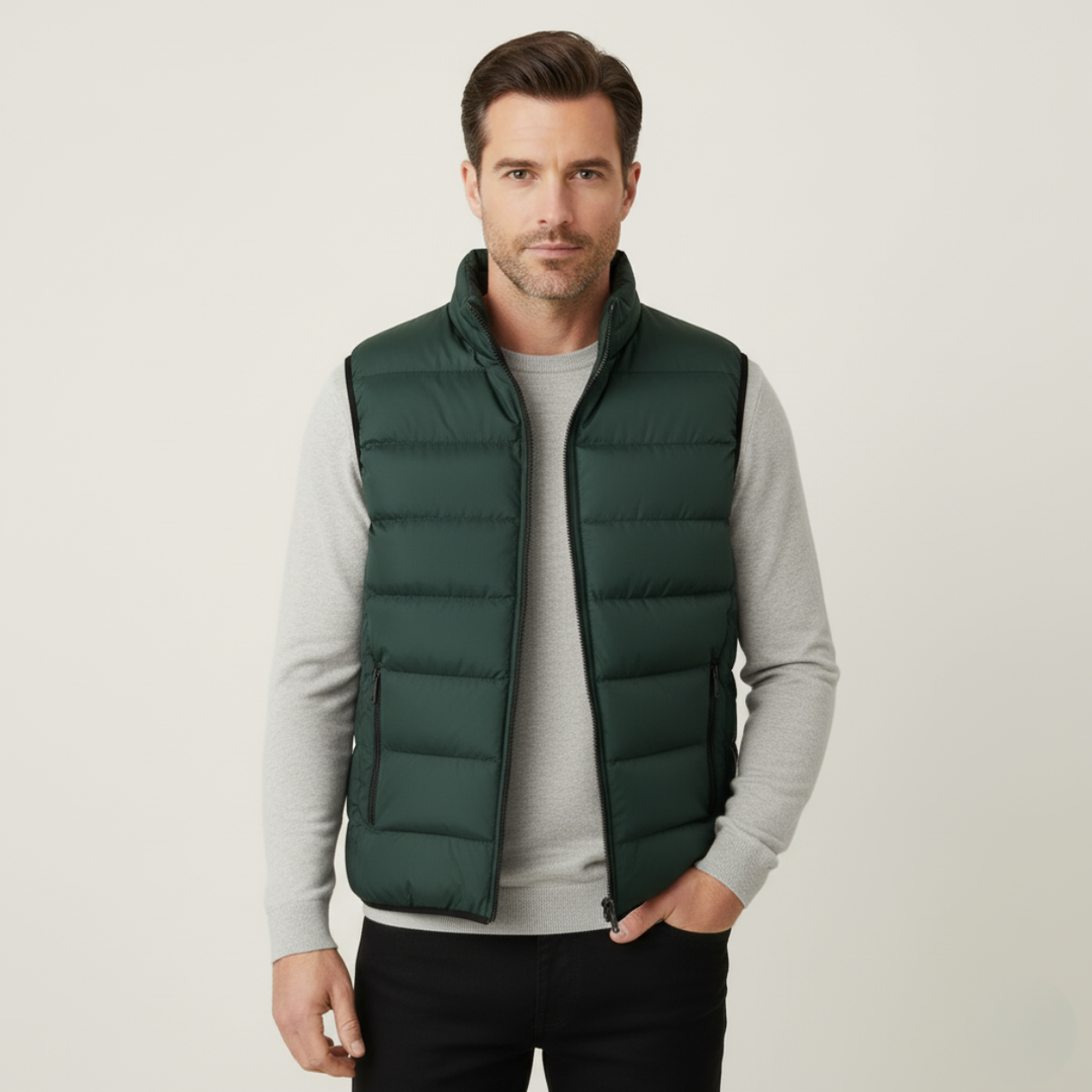 Freja Andersen | Herre luksus puffer quiltet Vest - 2025