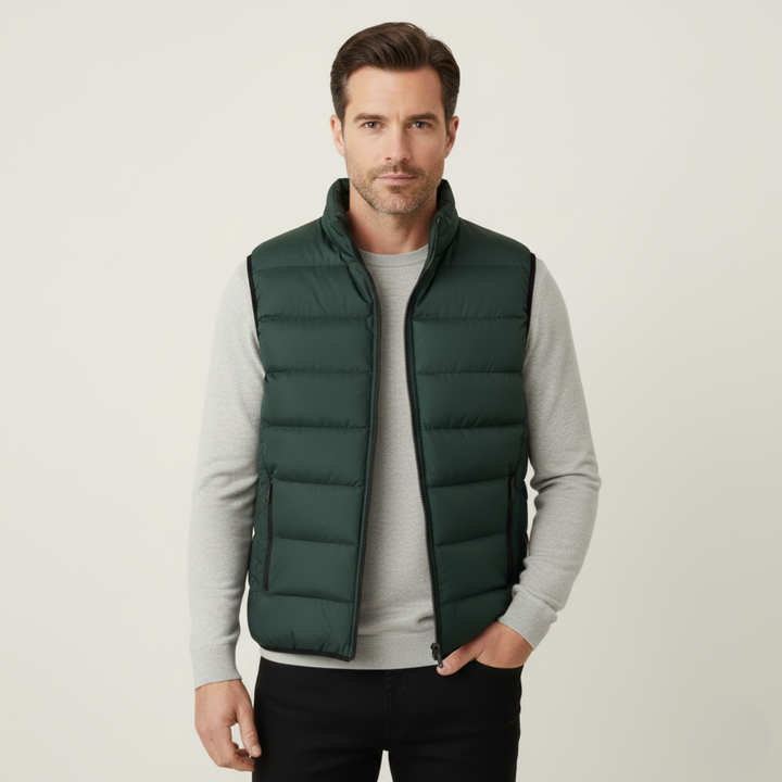 Freja Andersen | Herre luksus puffer quiltet Vest - 2025