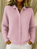 Camille™ | Tekstureret strik cardigan med knapper