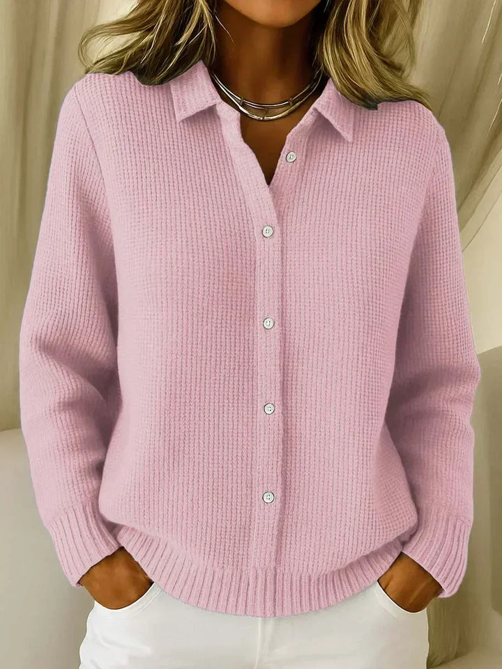 Camille™ | Tekstureret strik cardigan med knapper — 1
