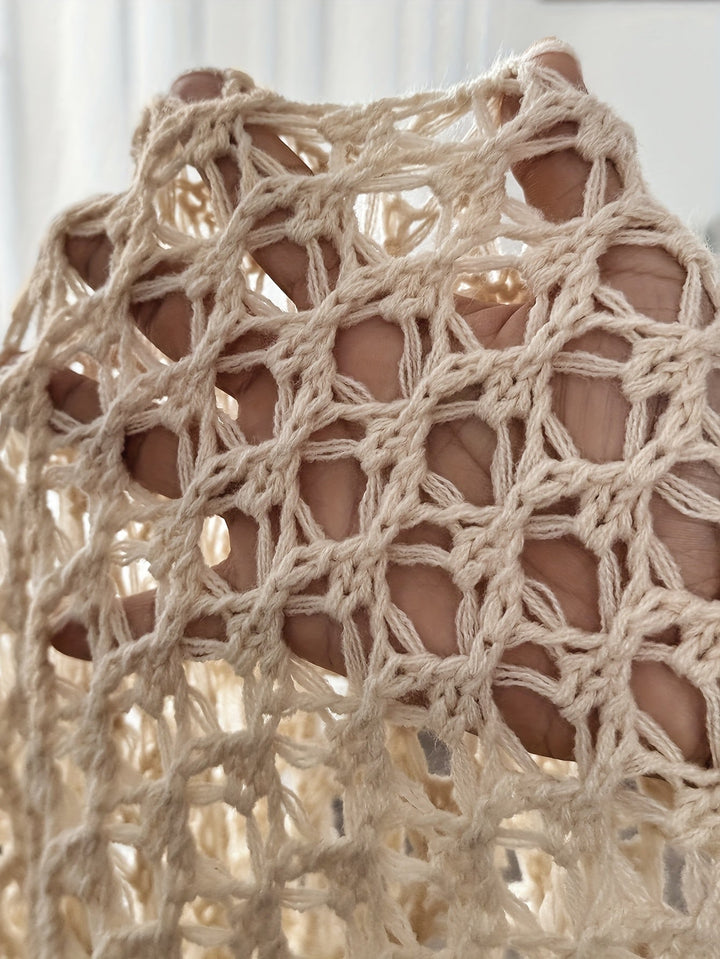 Sharon™ | Open Knit Drape Cardigan — 7