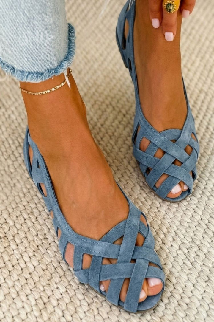 Caterina | Farverige flettede sandaler