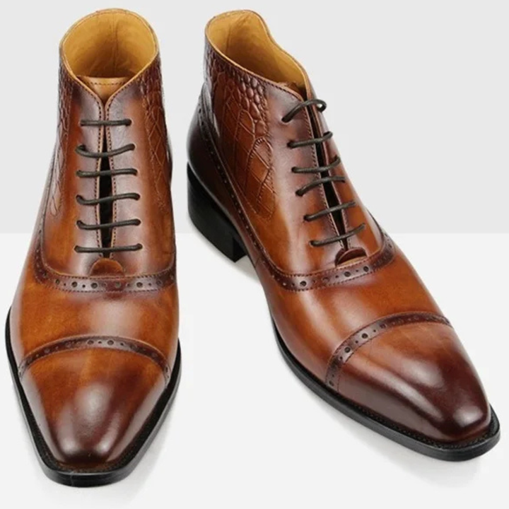 Modena | Herre Pointed Toe Oxford Ankle læder Boot