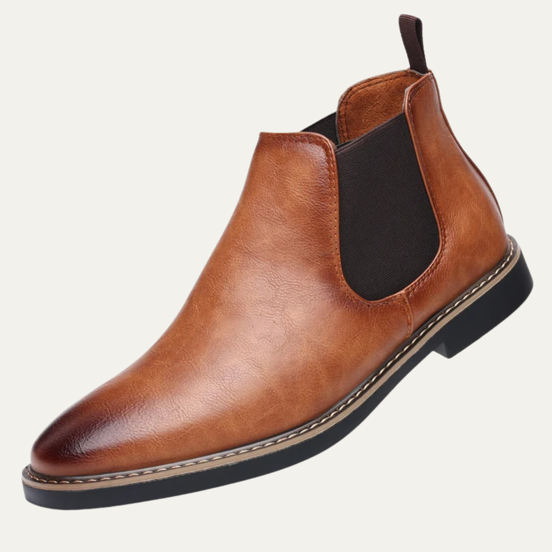 Bergamo | Herre Slip On vintage læder Chelsea Boot