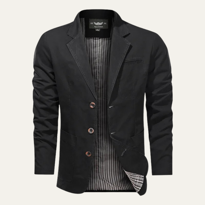 Freja Andersen | Herre afslappet let bomuld blazer