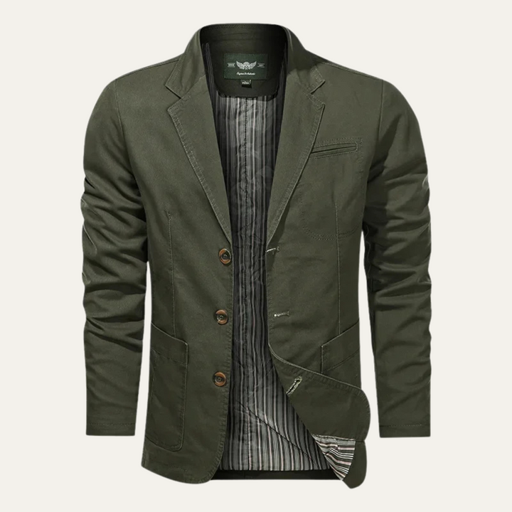 Freja Andersen | Herre afslappet let bomuld blazer