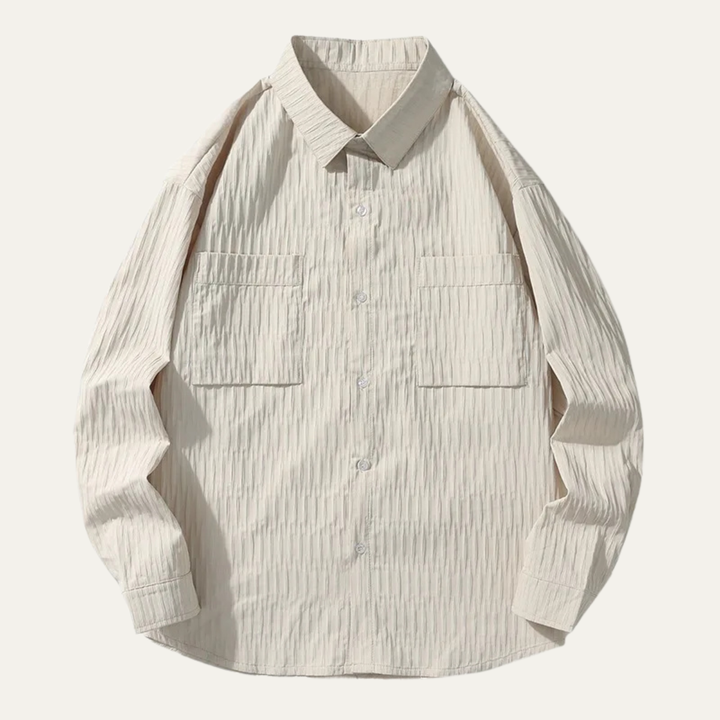 Meadowwood Ridge herre tekstureret striber knap Down Retro skjorte