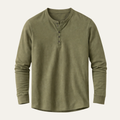 Meadowcrest Hill herre åndbar bomuld blanding henley skjorte