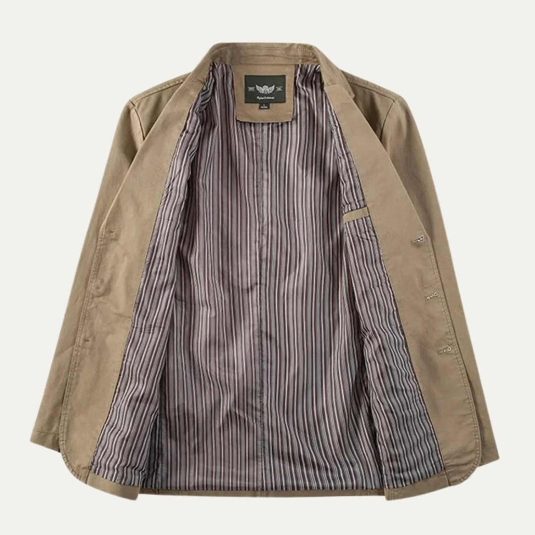 Freja Andersen | Herre afslappet let bomuld blazer