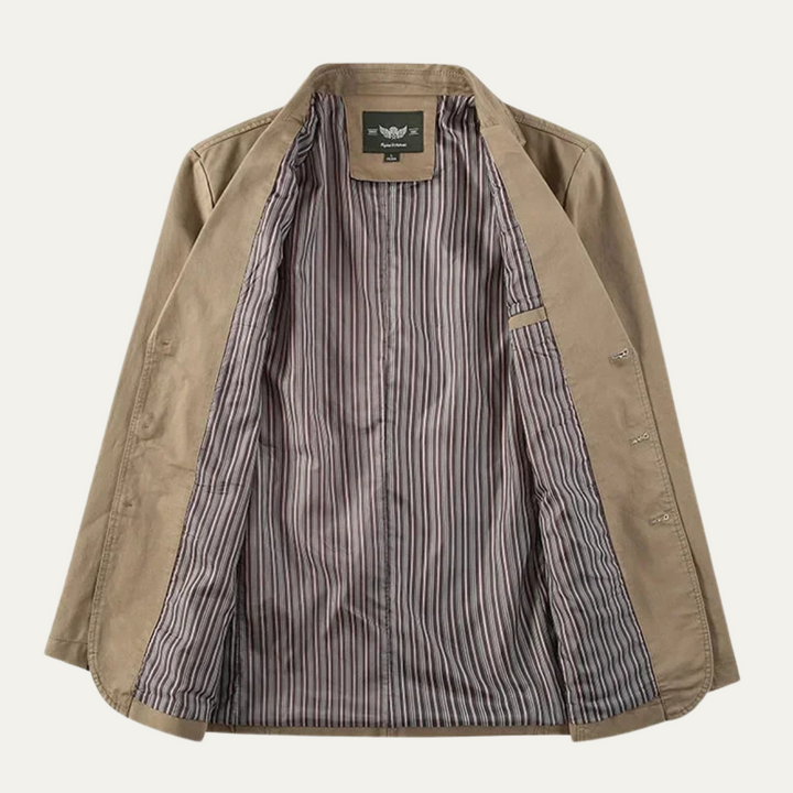 Freja Andersen | Herre afslappet let bomuld blazer
