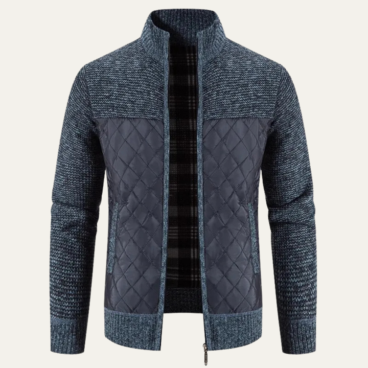 Freja Andersen | Herre slim fit stående krave varm cardigan