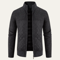 Freja Andersen | Herre smal pasform stående krave varm cardigan
