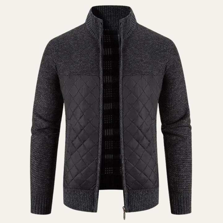 Freja Andersen | Herre slim fit stående krave varm cardigan