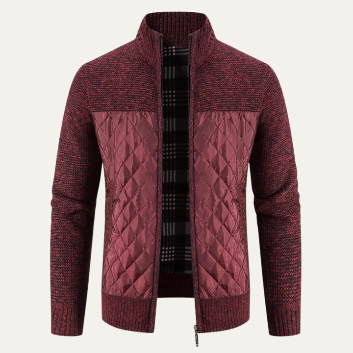 Freja Andersen | Herre slim fit stående krave varm cardigan