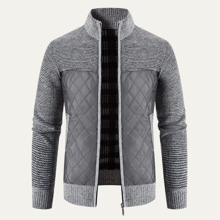 Freja Andersen | Herre slim fit stående krave varm cardigan