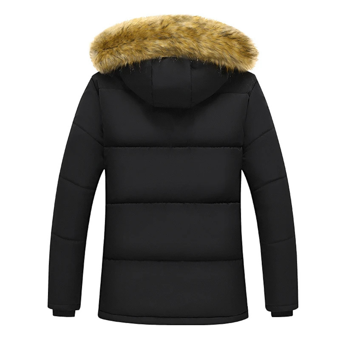 Freja Andersen | Herre Windproof fleeceforet med hætte vinter jakke