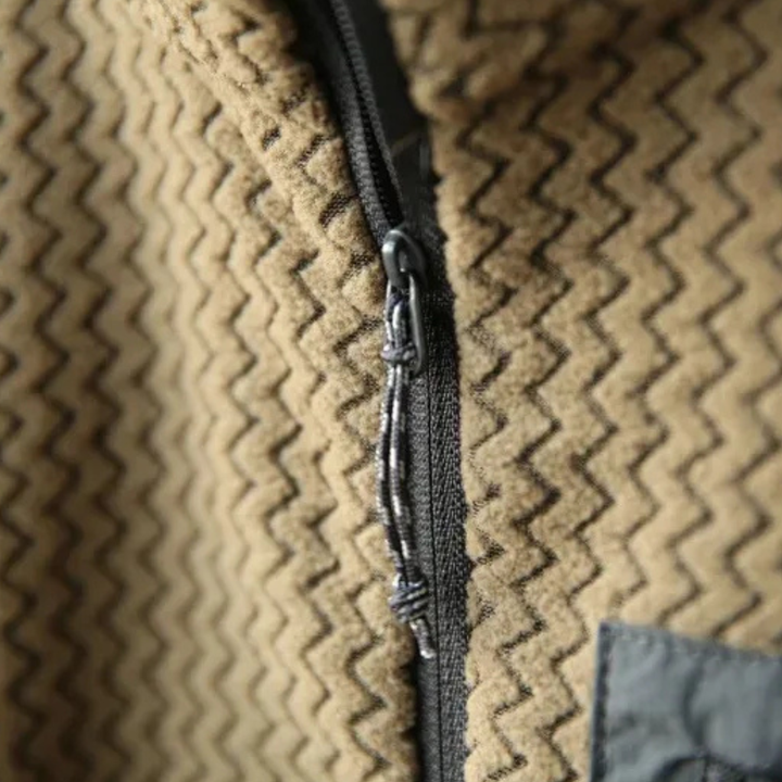 Kingsport | Herre tyk Waffle strik Fleece halv lynlås trøje