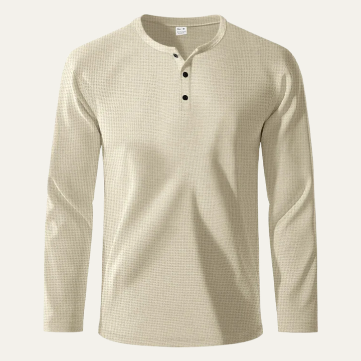 Pinecrest Creek herre afslappet Waffle Henley Thermal skjorte
