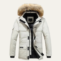 Freja Andersen | Herre tyk varm vinter Parka med pels Hood