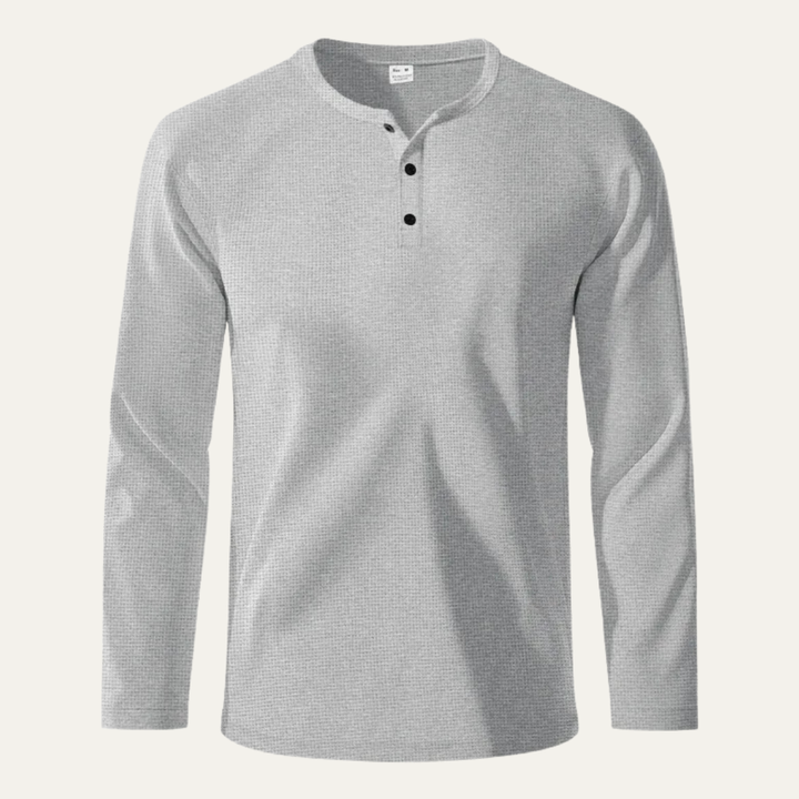 Pinecrest Creek herre afslappet Waffle Henley Thermal skjorte