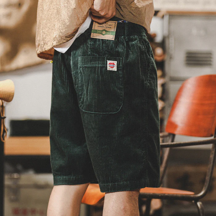 Freja Andersen | Herre Comfortable afslappet snøre fløjl shorts