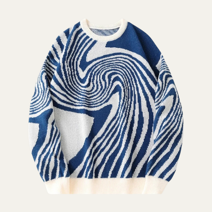 Paris | Herre merino uld trøje - Premium Jacquard strik