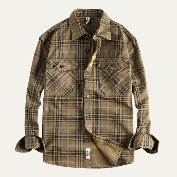 Timbercrest Ridge herre let Checkered bomuld skjortejakke