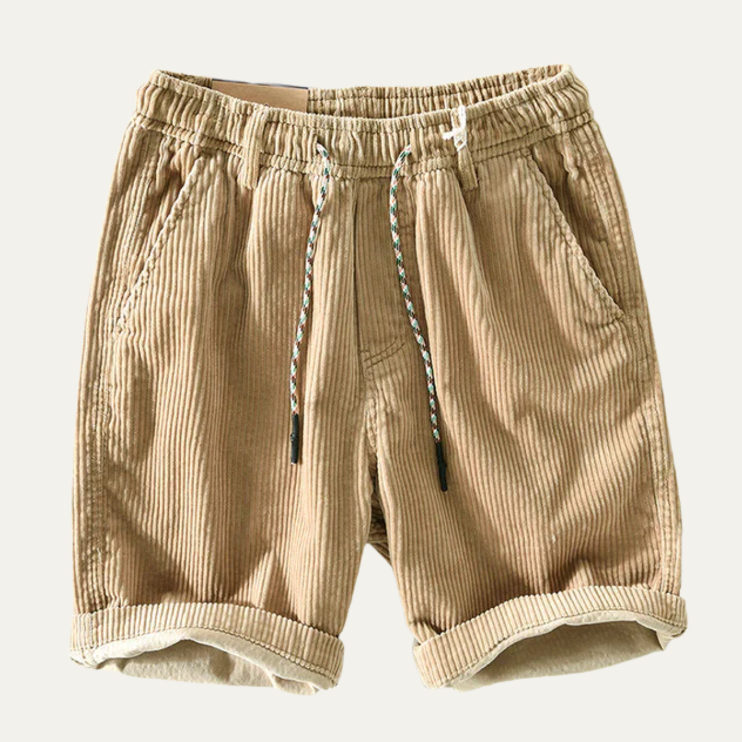 Freja Andersen | Herre Comfortable afslappet snøre fløjl shorts