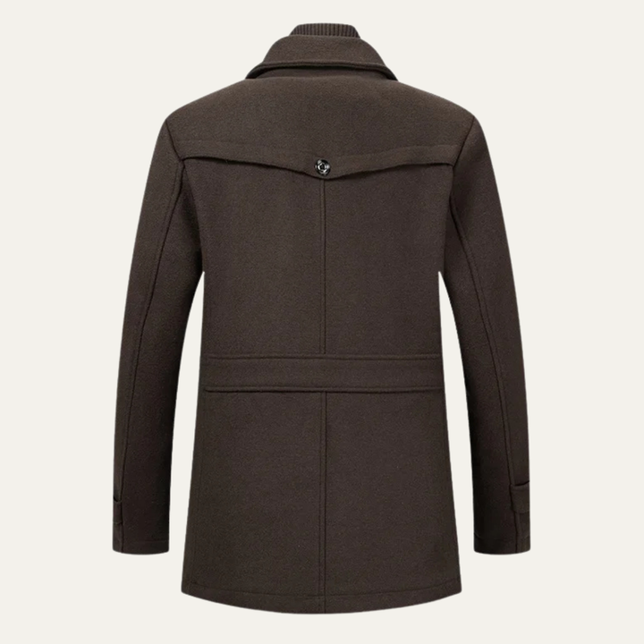 Freja Andersen | Herre Double krave uldblanding trenchcoat