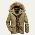 Freja Andersen | Herre varm vinter Parka jakke med fleece foer