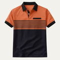 Freja Andersen | Herre moderne smal pasform stribet poloshirt
