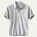 Montrose Ridge herre kortærmet hør afslappet poloshirt