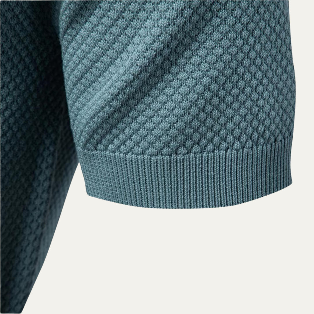 Freja Andersen | Herre strik poloshirt